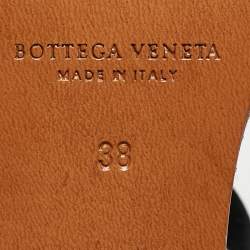 Bottega Veneta Black Suede Wedge Espadrille Sandals Size 38
