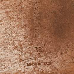 Pre Owned Bottega Veneta Black Leather Intrecciato Flat Slides Size 38