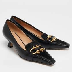 Bottega Veneta Black Calf Hair and Leather BV Madame Pumps Size 38.5