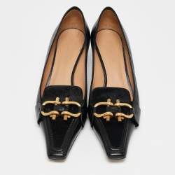 Bottega Veneta Black Calf Hair and Leather BV Madame Pumps Size 38.5