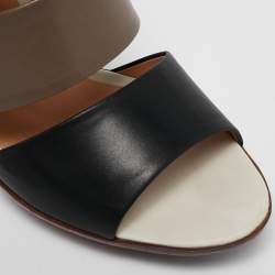 Bottega Veneta Multicolor Leather Strappy Sandals Size 40