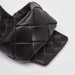 Bottega Veneta Dark Brown Intrecciato Leather Lido Slide Sandals Size 37