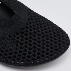 Bottega Veneta Black Stretch Knit Atomic Ballet Flats Size 39