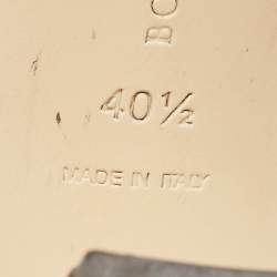 Pre Owned Bottega Veneta Red Leather Intrecciato Ankle Strap Sandals Size 40.5