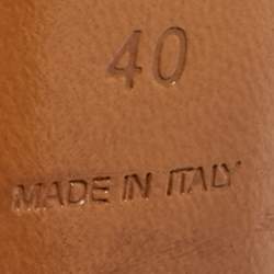 مملوكة مسبقًا Bottega Veneta Brown Leather Peep Toe Pumps Size 40