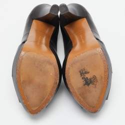 مملوكة مسبقًا Bottega Veneta Brown Leather Peep Toe Pumps Size 40