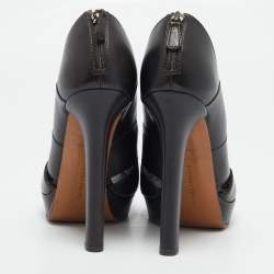 مملوكة مسبقًا Bottega Veneta Brown Leather Peep Toe Pumps Size 40