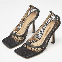 Bottega Veneta Black Mesh Strech Pumps Size 34