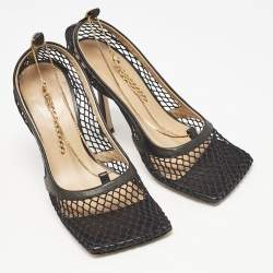 Bottega Veneta Black Mesh Strech Pumps Size 34