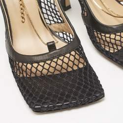 Bottega Veneta Black Mesh Strech Pumps Size 34