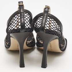 Bottega Veneta Black Mesh Strech Pumps Size 34