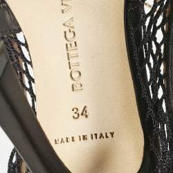 Bottega Veneta Black Mesh Strech Pumps Size 34