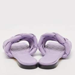 Pre Owned صندل سلايد بوتيغا فينيتا جلد أنترشياتو بنفسجي مقاس 37.5