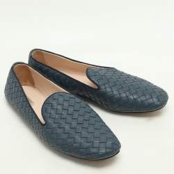 مملوكة مسبقًا حذاء باليرينا بوتيغا فينيتا جلد انتريشياتو أزرق مقاس 37