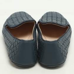 مملوكة مسبقًا حذاء باليرينا بوتيغا فينيتا جلد انتريشياتو أزرق مقاس 37