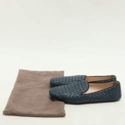 مملوكة مسبقًا حذاء باليرينا بوتيغا فينيتا جلد انتريشياتو أزرق مقاس 37