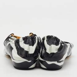 Bottega Veneta Black/White Zebra Print Leather BV Madame Loafers Size 38.5