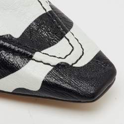 Bottega Veneta Black/White Zebra Print Leather BV Madame Loafers Size 38.5