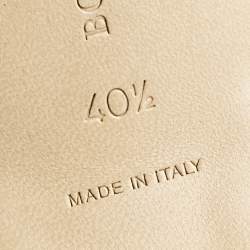 مملوكة مسبقًا حذاء بوتيغا فينيتا مادام جلد منقوش سحلية بني مقاس 40.5