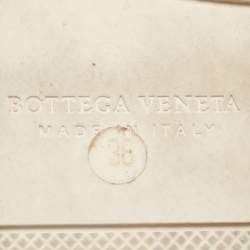 Pre Owned Bottega Veneta Burgundy/Brick Red Intrecciato Suede Dodger Slip On Sneakers 36