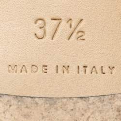 مملوكة مسبقًا حذاء فلات بوتيغا فينيتا ليدو جلد وردي معدني مقاس 37.5