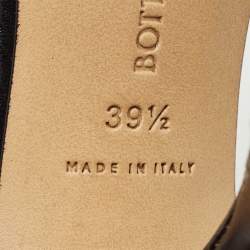 Bottega Veneta Black Leather Cutout Mules Size 39.5