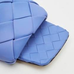 Bottega Veneta Blue Quilted Leather Lido Flats Size 39