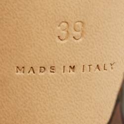 Pre Owned صندل سلايد بوتيغا فينيتا مقدمة مربعة جلد مرن بورغندي مقاس 39