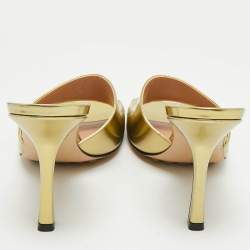 Pre Owned صندل بوتيغا فينيتا ليدو جلد مبطن كريمي مقاس 37