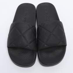 مملوكة مسبقًا حذاء سلايدز بوتيغا فينيتا مطاطي مبطن أسود مقاس 40