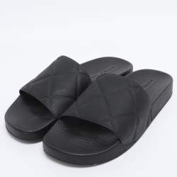 مملوكة مسبقًا حذاء سلايدز بوتيغا فينيتا مطاطي مبطن أسود مقاس 40