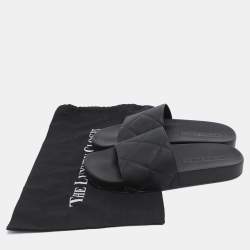 مملوكة مسبقًا حذاء سلايدز بوتيغا فينيتا مطاطي مبطن أسود مقاس 40