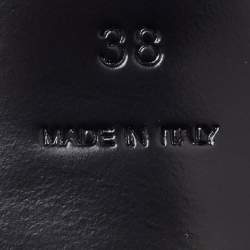 Pre Owned Bottega Veneta Black Suede Jagged Detail Pumps Size 38