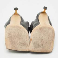 مملوكة مسبقًا صندل بوتيغا فينيتا ستريتش جلد أسود مقاس 39