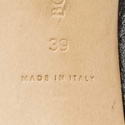 مملوكة مسبقًا صندل بوتيغا فينيتا ستريتش جلد أسود مقاس 39