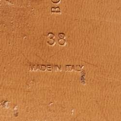 Pre Owned Bottega Veneta Silver Intrecciato Leather Calvados Slingback Sandals Size 38