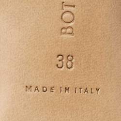 Pre Owned صندل سلايد بوتيغا فينيتا الرافيا البني الداكن ذا كيرف مقاس 38