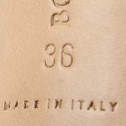 Pre Owned Bottega Veneta Black Leather Stretch Ankle Strap Sandals Size 36