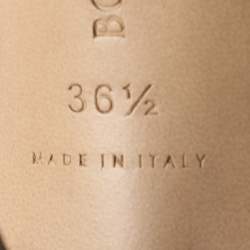 Pre Owned Bottega Veneta Black Leather Quilted Lido Slide Size 36.5