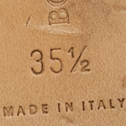 Pre Owned Bottega Veneta Red Intrecciato Leather Lido Flat Slide Sandals Size 35.5