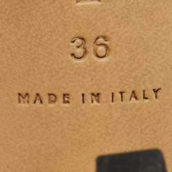 Pre Owned Bottega Veneta Pink Leather Pointed Toe Slingback Pumps Size 36