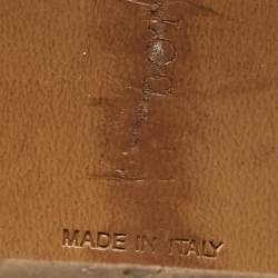 Pre Owned Bottega Veneta White Intrecciato Leather Ravello Slide Sandals Size 38