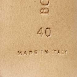 Pre Owned Bottega Veneta Black intrecciato Leather Lido Slide Sandals Size 40