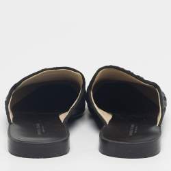 مملوكة مسبقًا حذاء سلايد بوتيغا فينيتا فلاندرا جلد أنترشياتو أسود مقاس 38.5