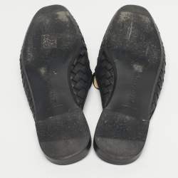 مملوكة مسبقًا حذاء سلايد بوتيغا فينيتا فلاندرا جلد أنترشياتو أسود مقاس 38.5