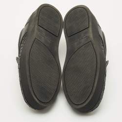 Pre Owned Bottega Veneta Black Intrecciato Leather Dodger Sneakers Size 39