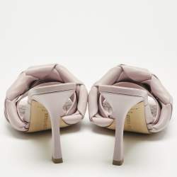 مملوكة مسبقًا Bottega Veneta Cream Leather Lido Slide Sandals Size 37.5