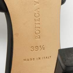 مملوكة مسبقًا صندل سليد بوتيغا فينيتا ليدو جلد أسود مقاس 39.5