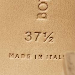 Pre Owned Bottega Veneta Beige Quilted Leather Lido Slide Sandals Size 37.5