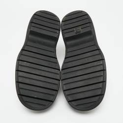 Pre Owned Bottega Veneta Green Leather Swell Ankle Length Boots Size 41